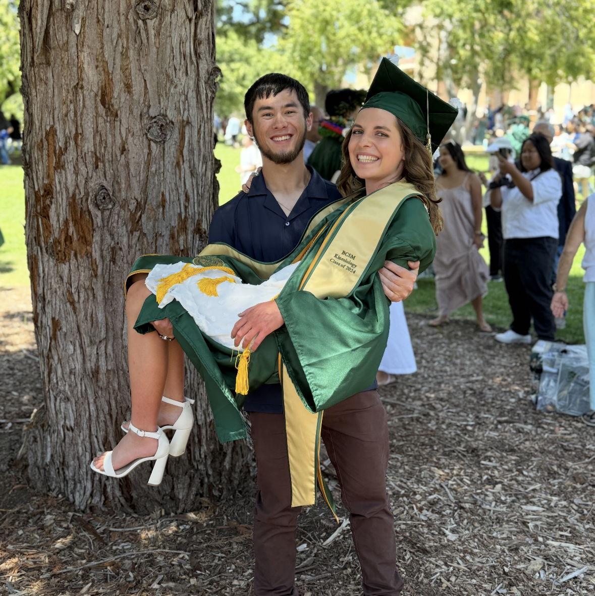 Max flew out to celebrate Bree's graduation at Cal Poly last June!