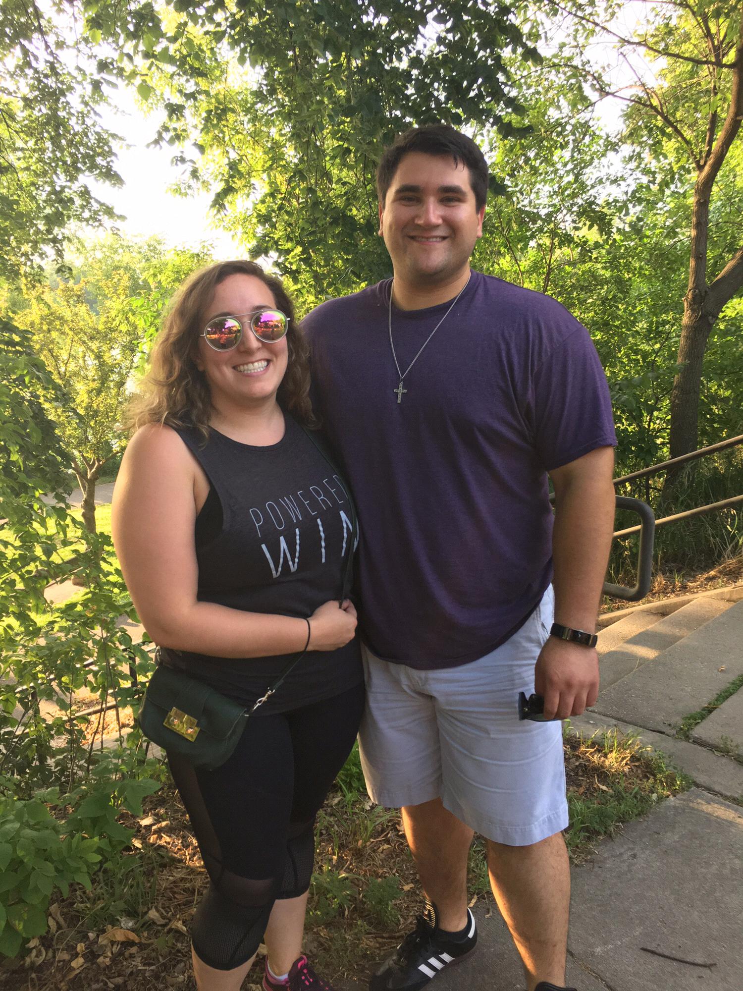 One year after our first date in the exact spot we first met! July 17, 2017