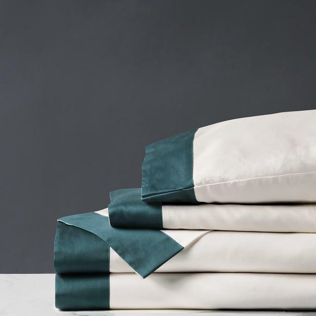 Izaro Decorative Border 300 Thread Count King Sheet Set