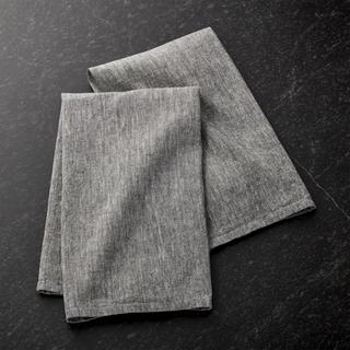 Chambray Grey Dish Towels, Set of 2