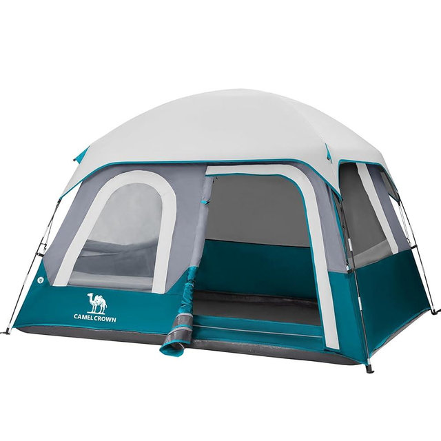 CAMEL CROWN 4/6 Person Tent Waterproof Lightweight Portable Backpacking Tent for Outdoor Camping Hiking