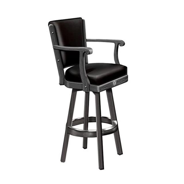 Jack Daniel's Bar Stool Wood w/ Backrest