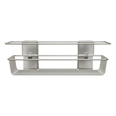 Command Metal Shower Caddy Satin Nickel