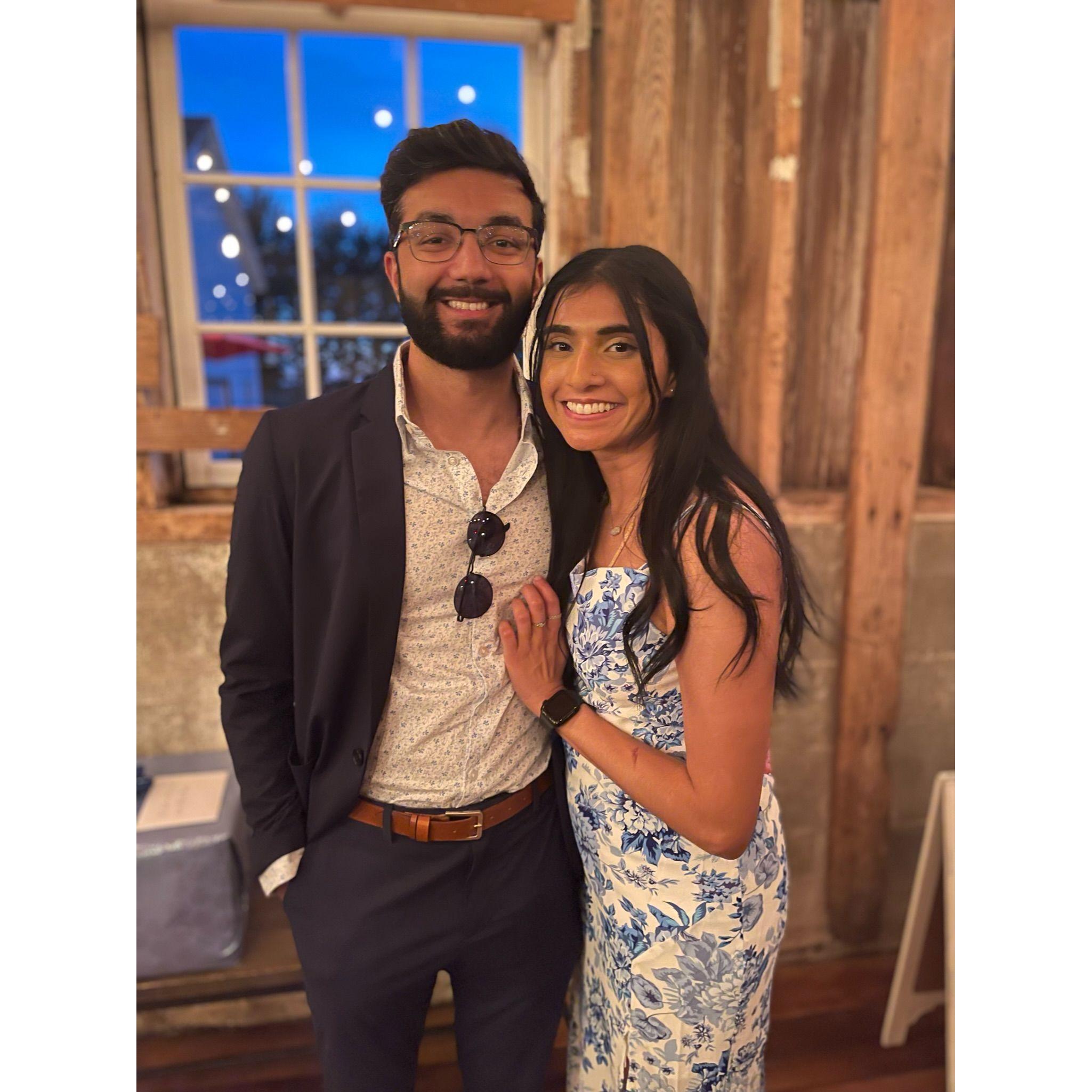 Our first wedding together!