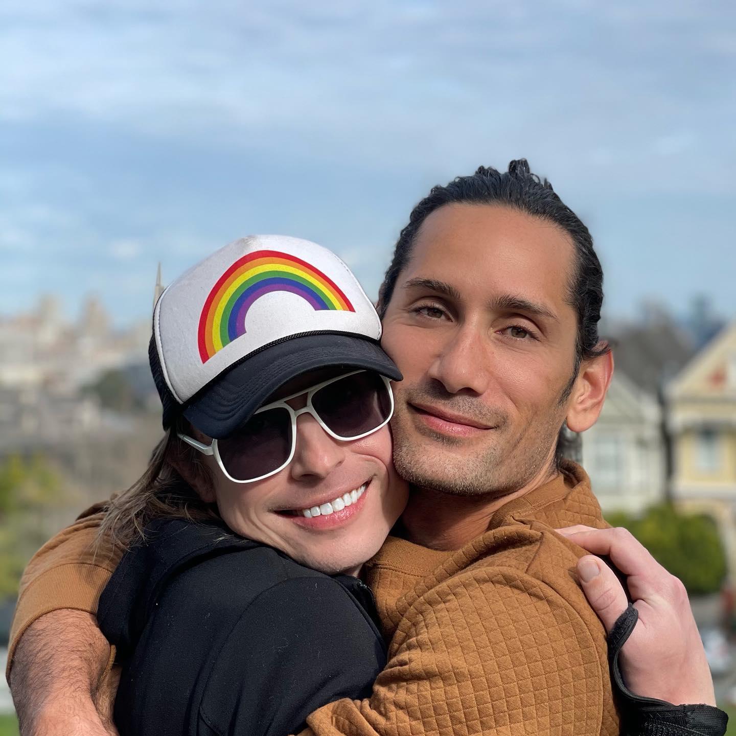 Painted ladies. This is us at Alamo Square, all smiles