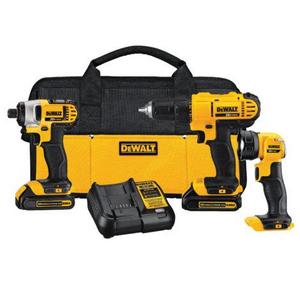 DeWalt 20V MAX Compact 3-Tool Combo Kit