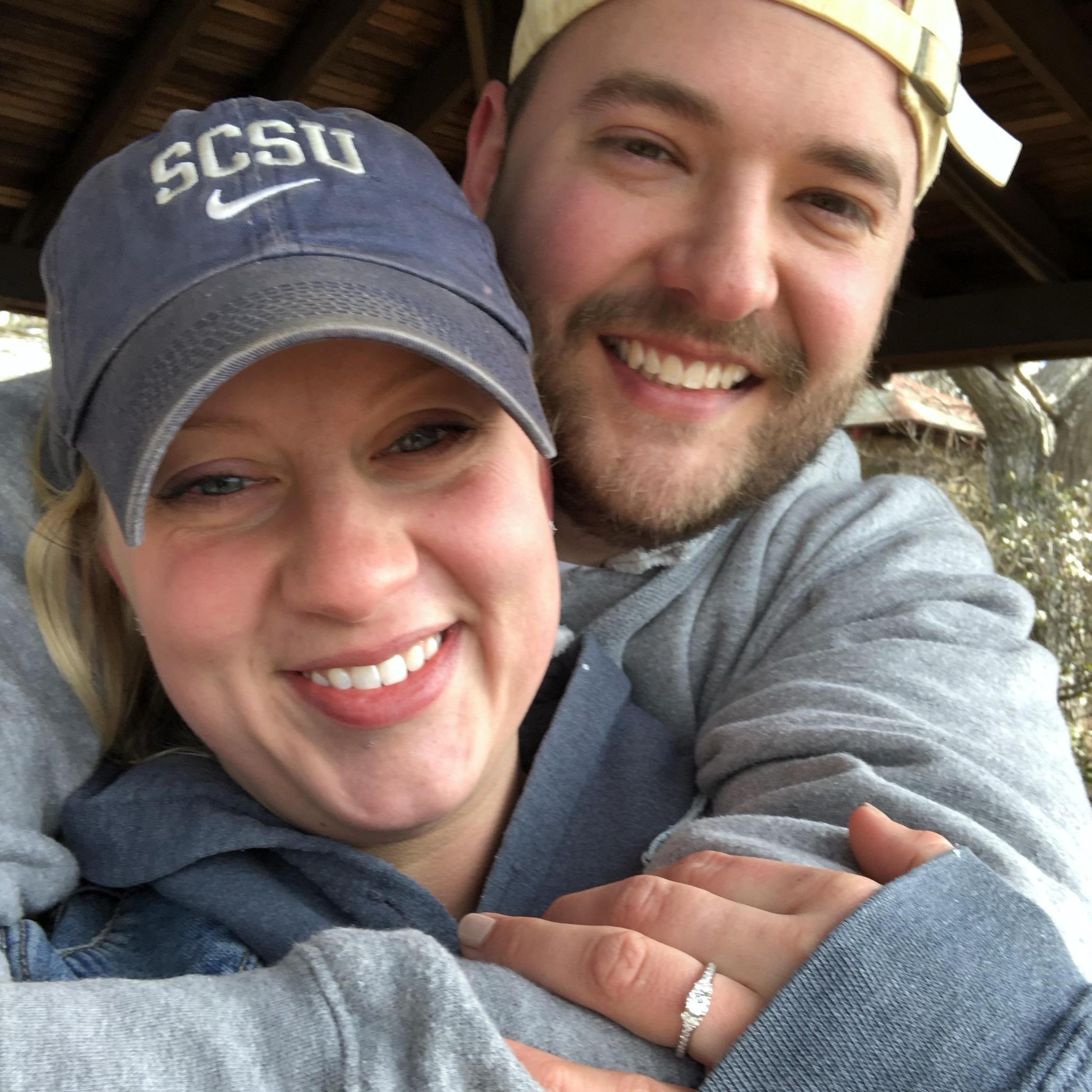 We got engaged on top of Talcott Mountain! -February 29, 2020