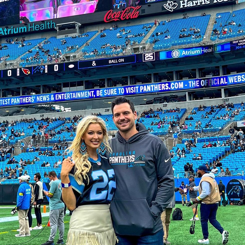 Alicia Singing the National Anthem at the Carolina Panthers vs. Arizona Cardinals game in Charlotte, NC.