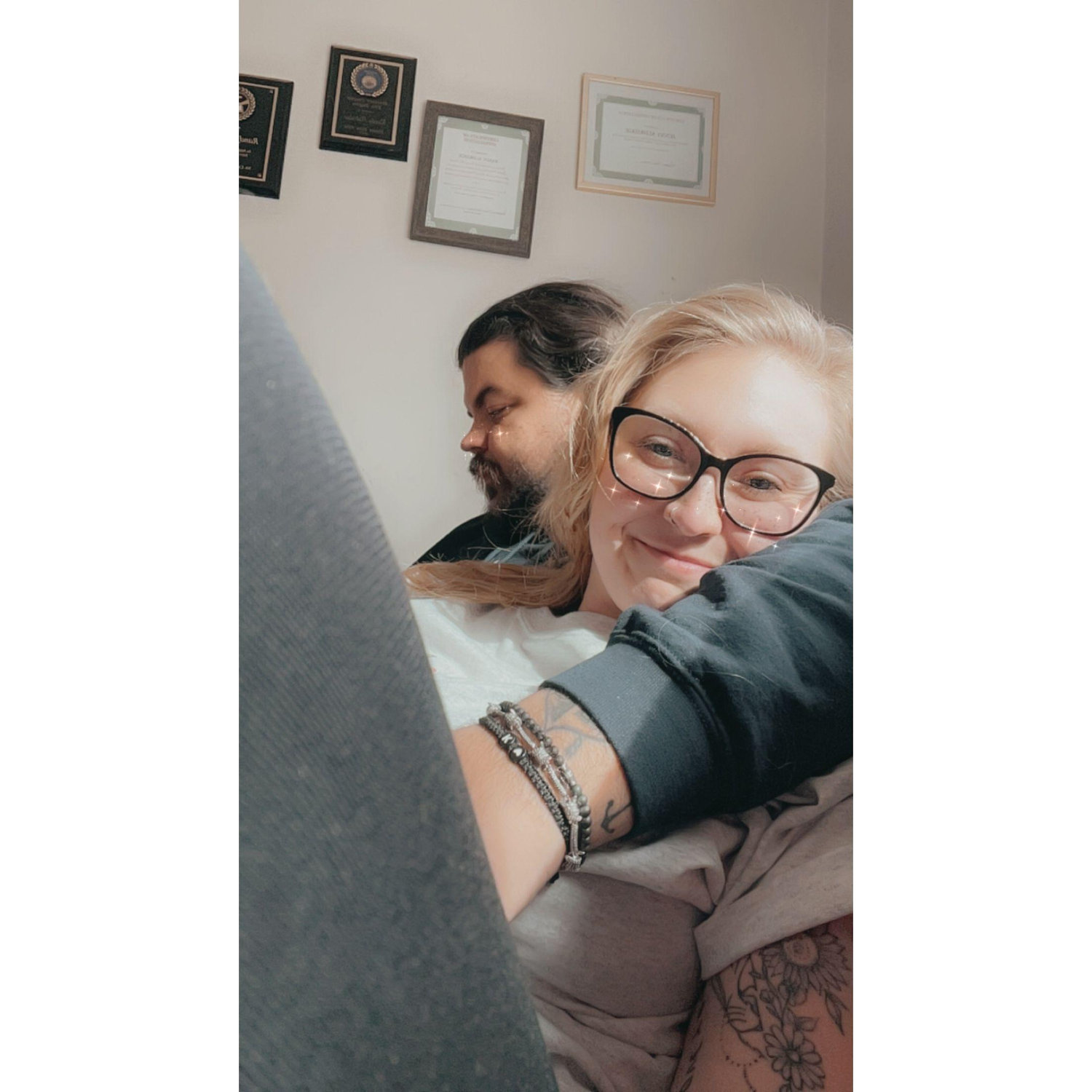First weekend we stayed together at my parents