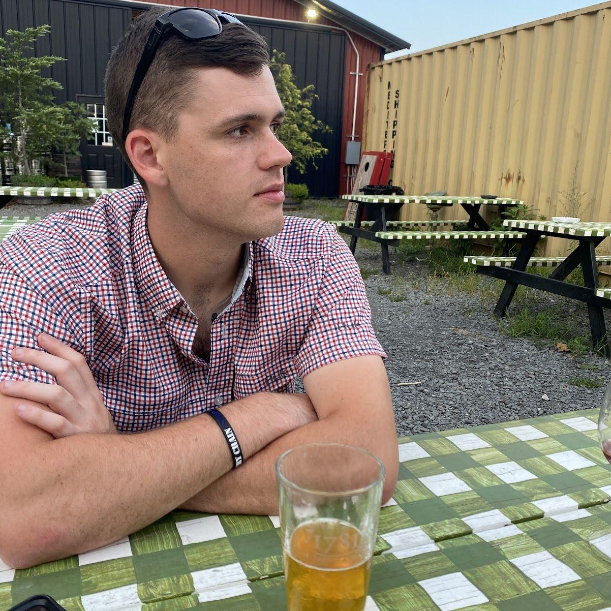 The very first date at Wilderness Run Vinyards - Summer 2020