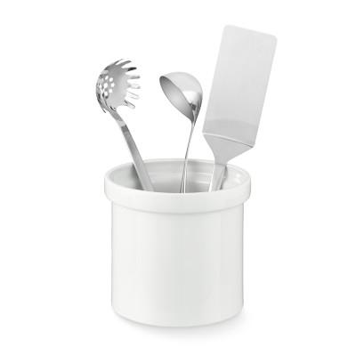 Ceramic Partitioned Utensil Holder