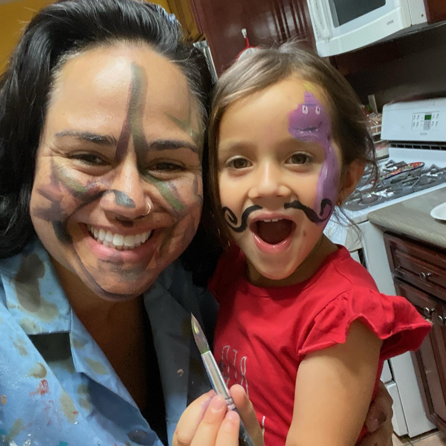 Face painting shenanigans