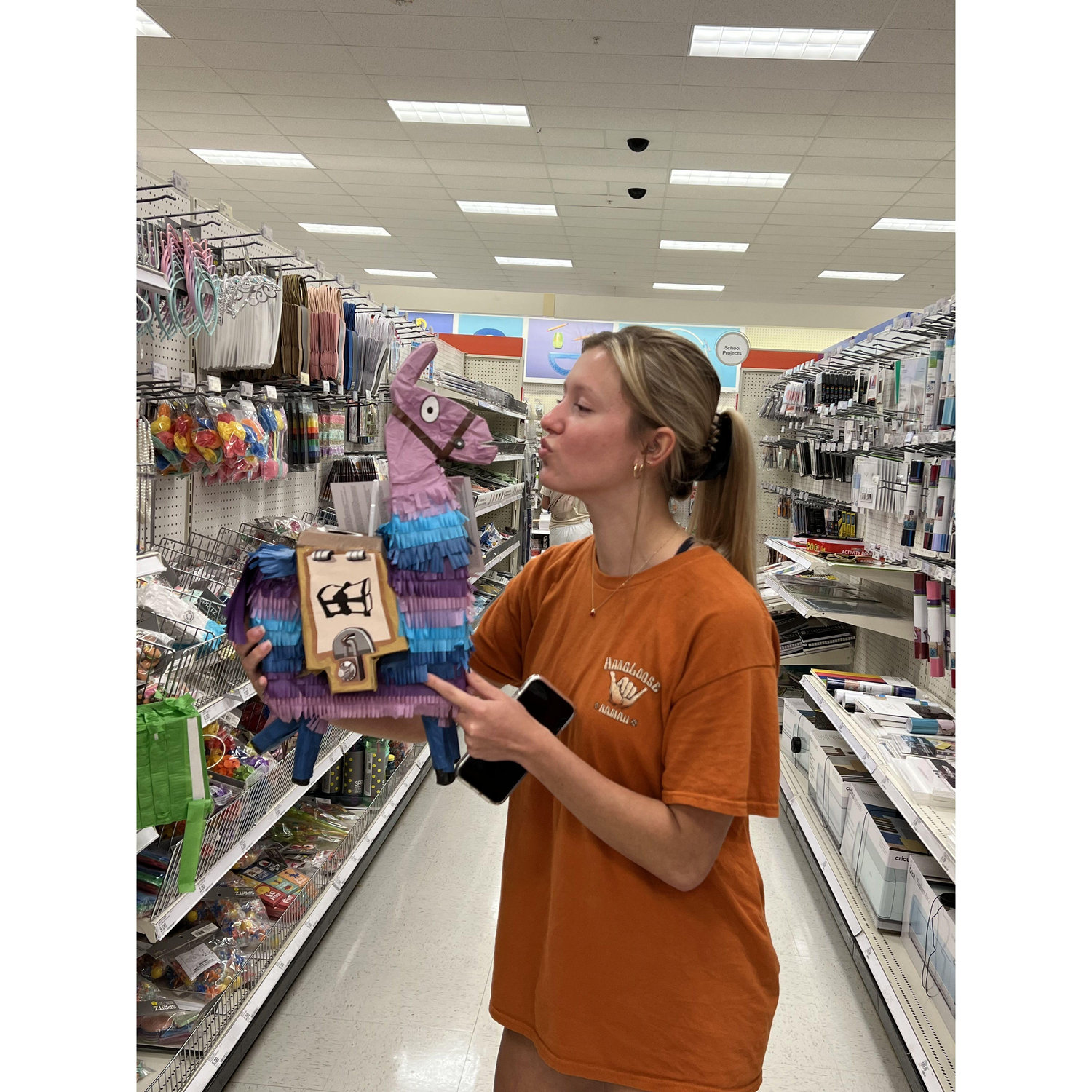 Reagan loves Fortnite llamas