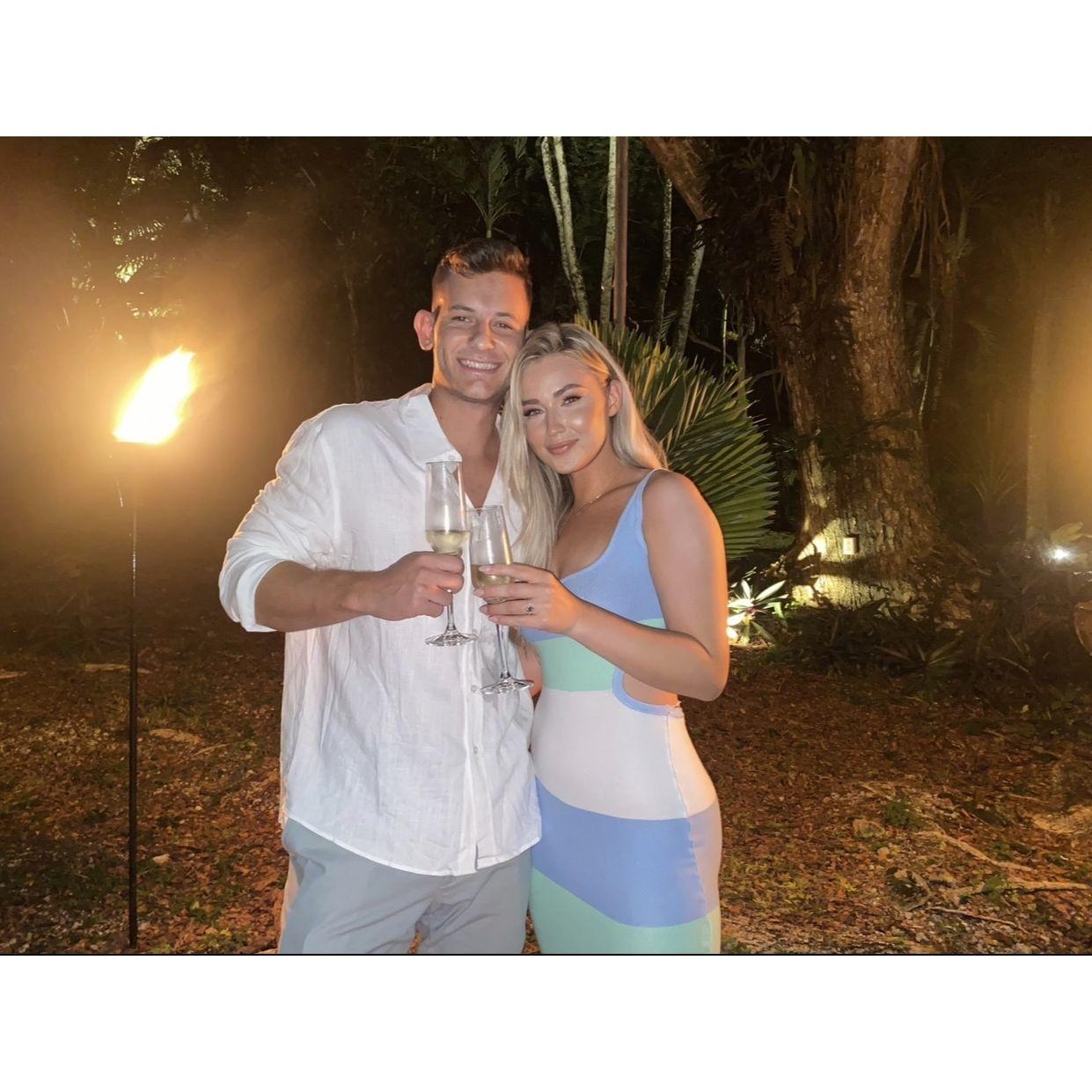 Officially engaged during out trip to Belize