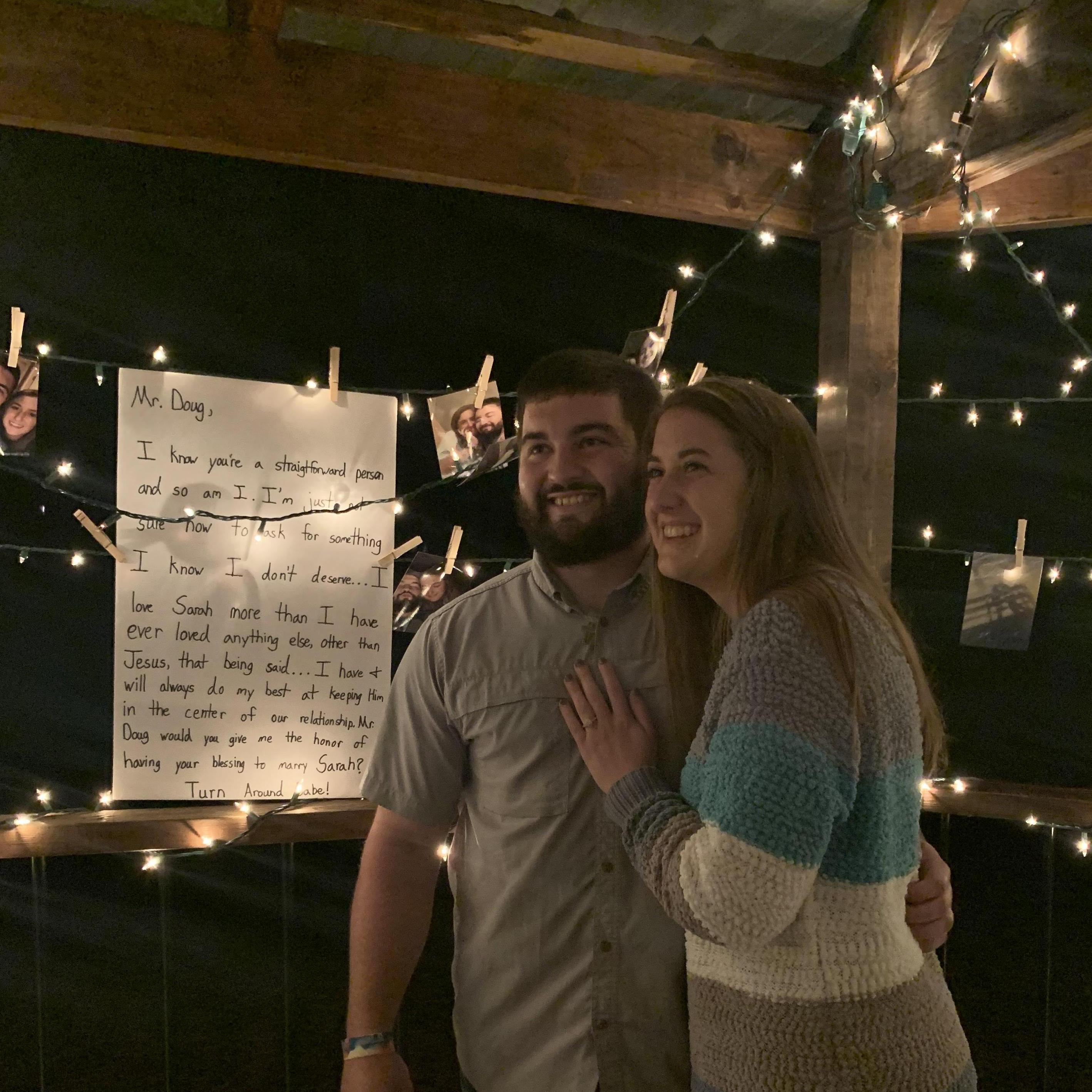 The day we got engaged (12/28/19)!