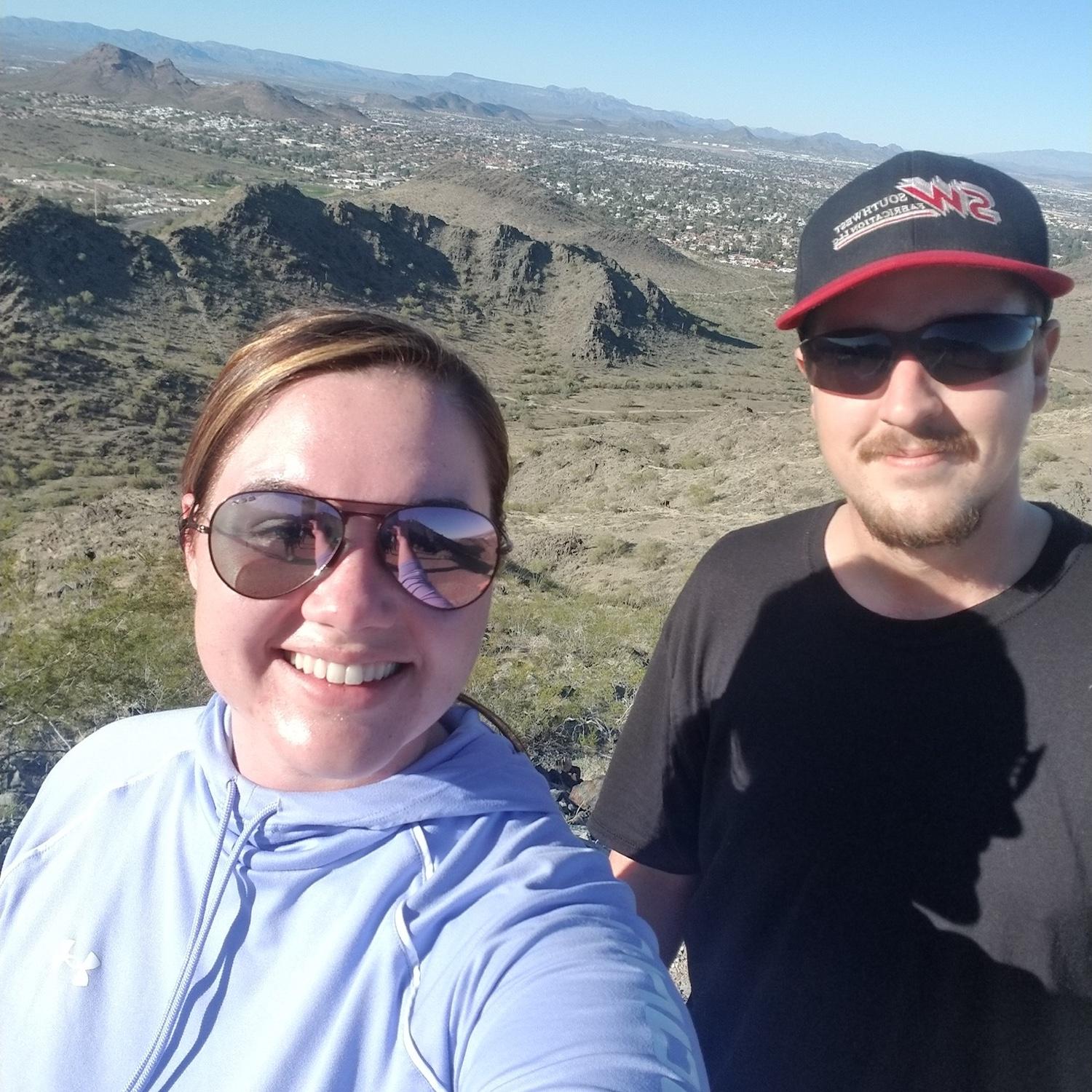 Garett & Alyssa first hike together.