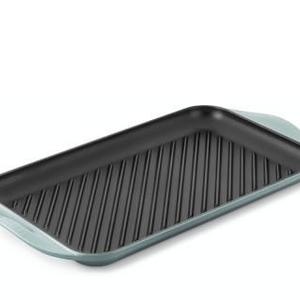 Le Creuset Signature Cast-Iron Double-Burner Skinny Grill, Ocean