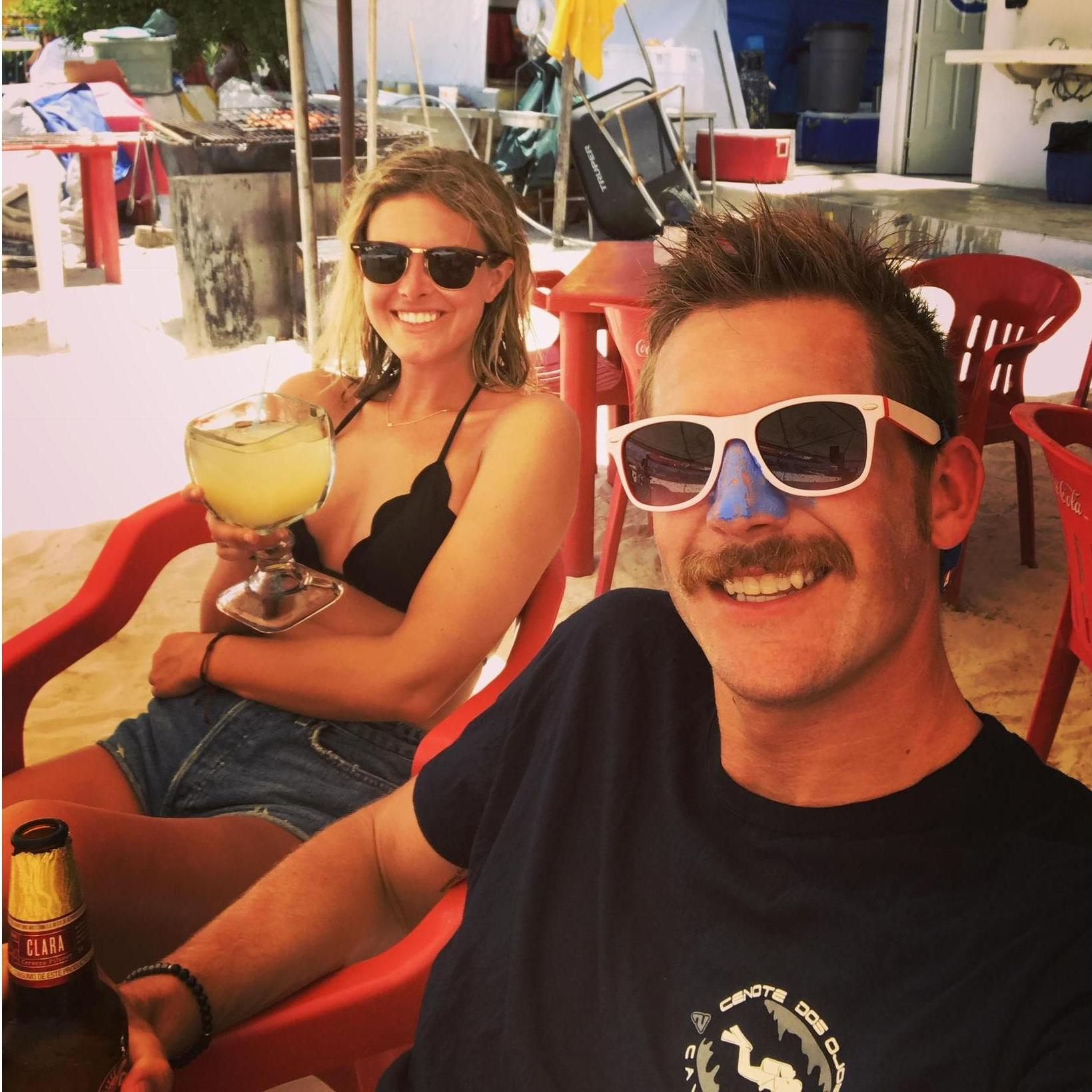 Post swimming with whale sharks in Mexico!