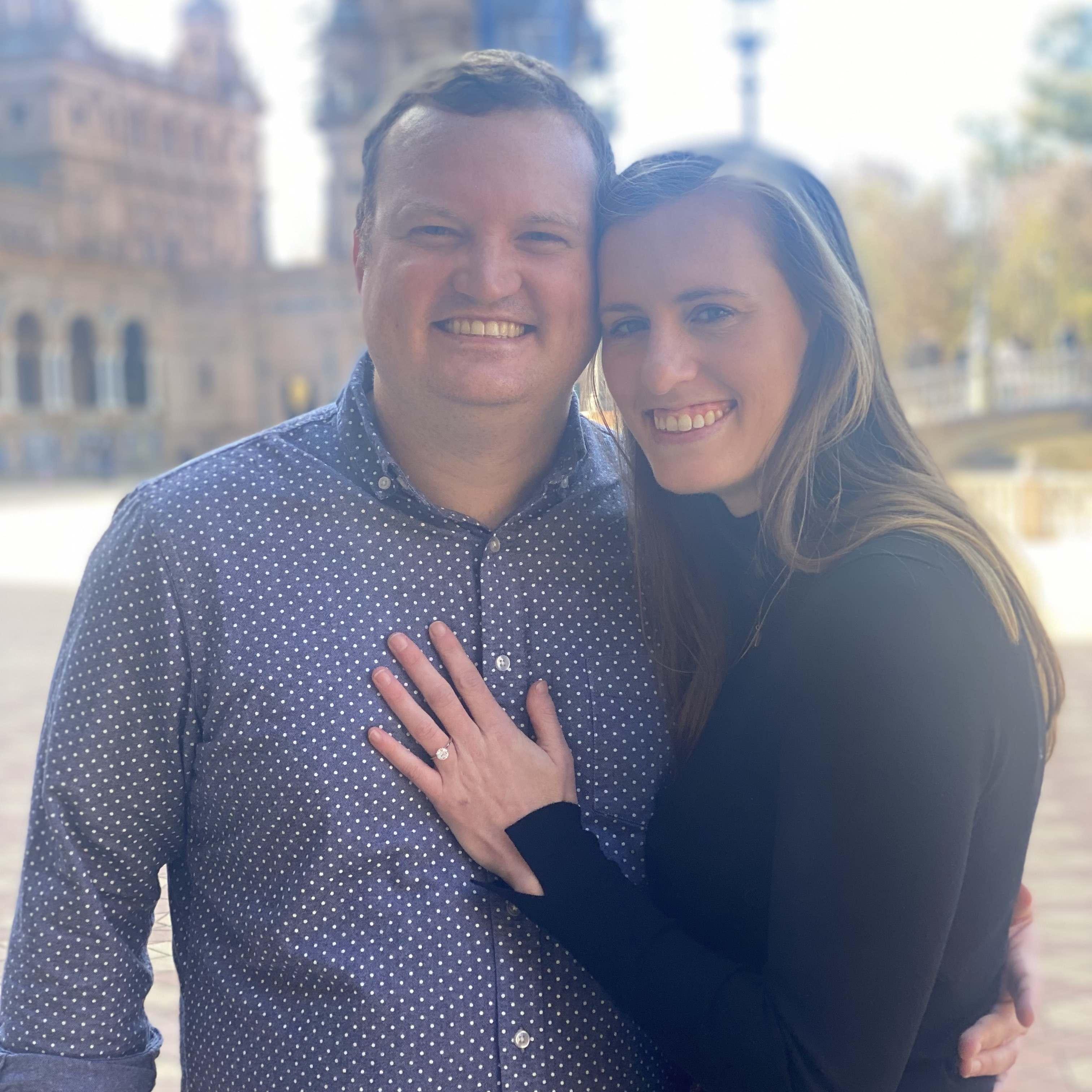 Right after we got engaged in Sevilla!