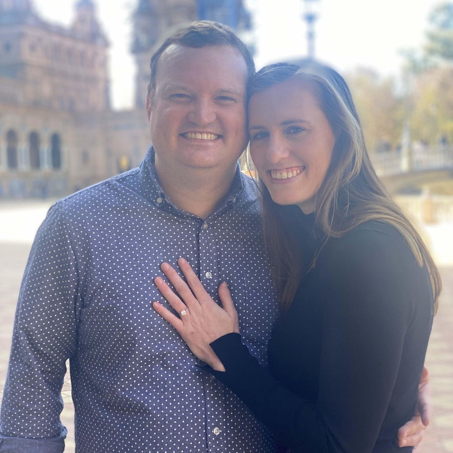 Right after we got engaged in Sevilla!