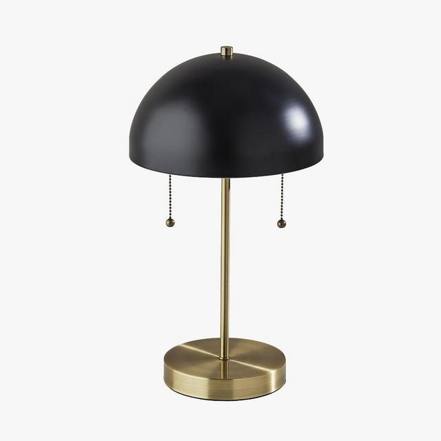 Rori Vintage Metal Table Lamp, Antique Brass