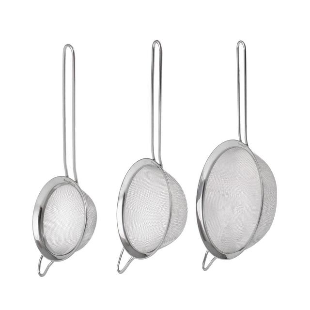 BergHOFF 3 Piece Stainless Steel Graduated Strainer Set