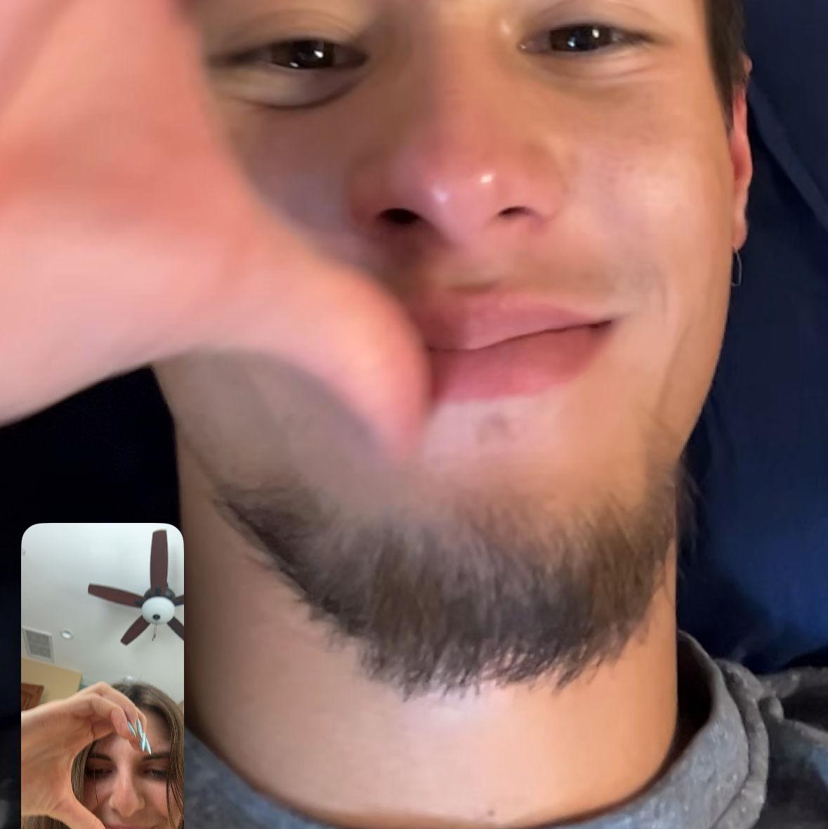 Suffering through hours of FaceTime calls over the two years of long distance...