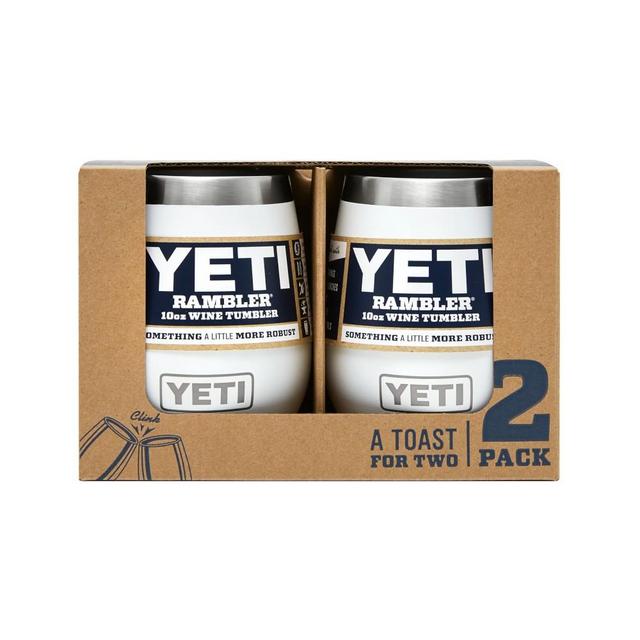 YETI Rambler Wine Glasses, 2 Pack, 10-Oz., White