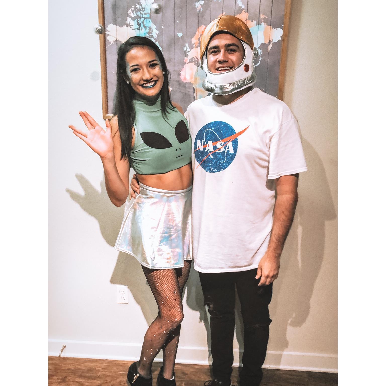 Our first couples costume was out of this world!