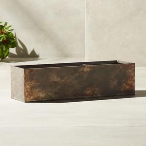 Girona Patina Rectangular Rail Planter