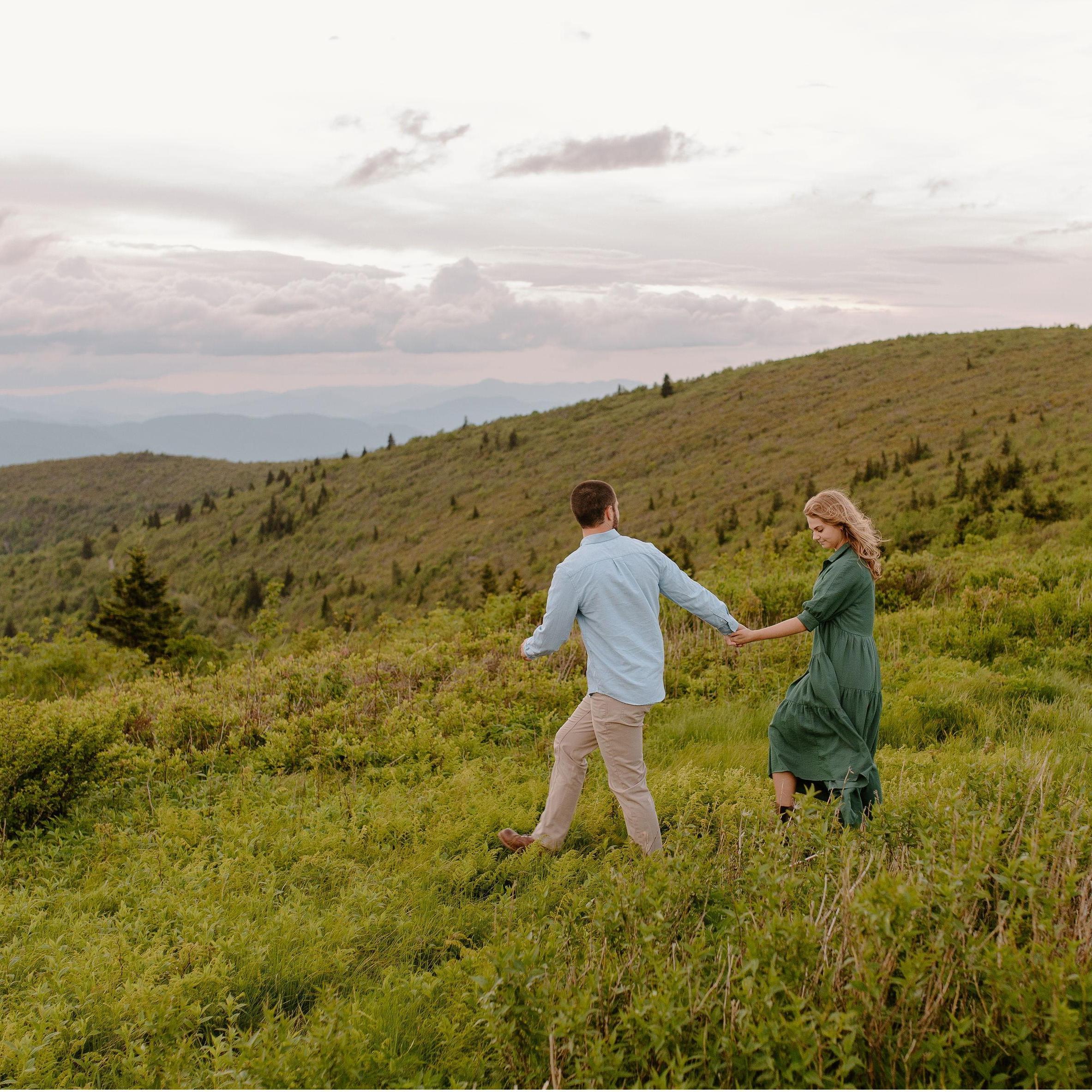 Engagement photos in the Smokies by Morgan Augusta Images. June 2022