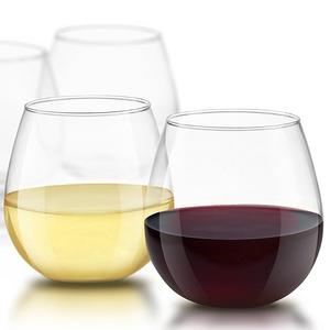 JoyJolt Spirits Stemless Wine Glasses 15 Ounce, Set of 4 Great For White Or Red Wine Mother's Day Wine Gifts Wines Glass Sets