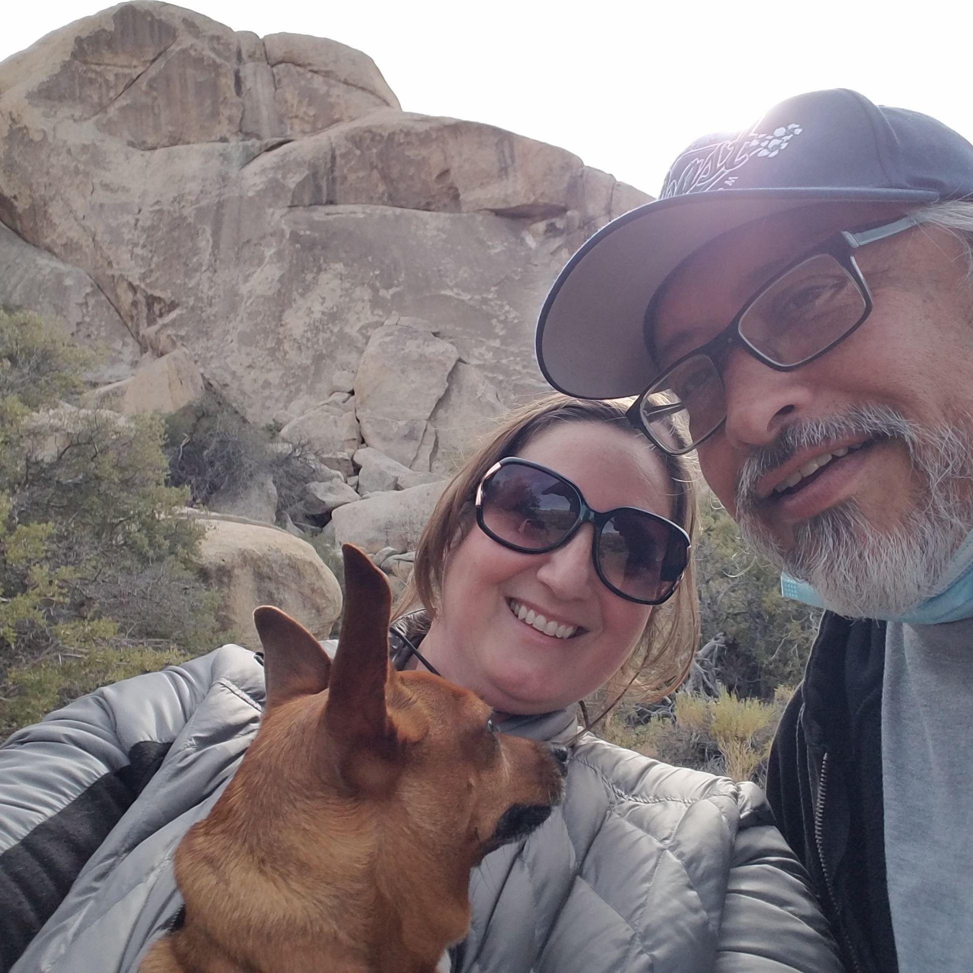 Exploring Joshua Tree - one of many spontaneous day trips we've taken.  2/15/2021