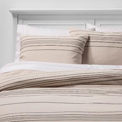 Cream  Woven Stripe F/Q Comforter & Sham Set - Project 62™ + Nate Berkus™