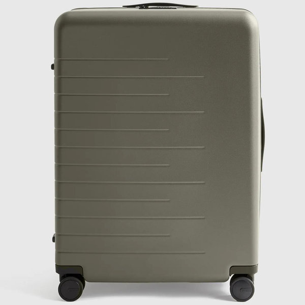 Large Check-In Suitcase- Olive Green