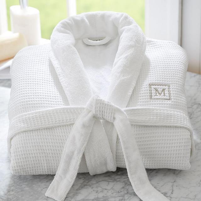 Waffle Weave Resort Robe, Extra Large, White