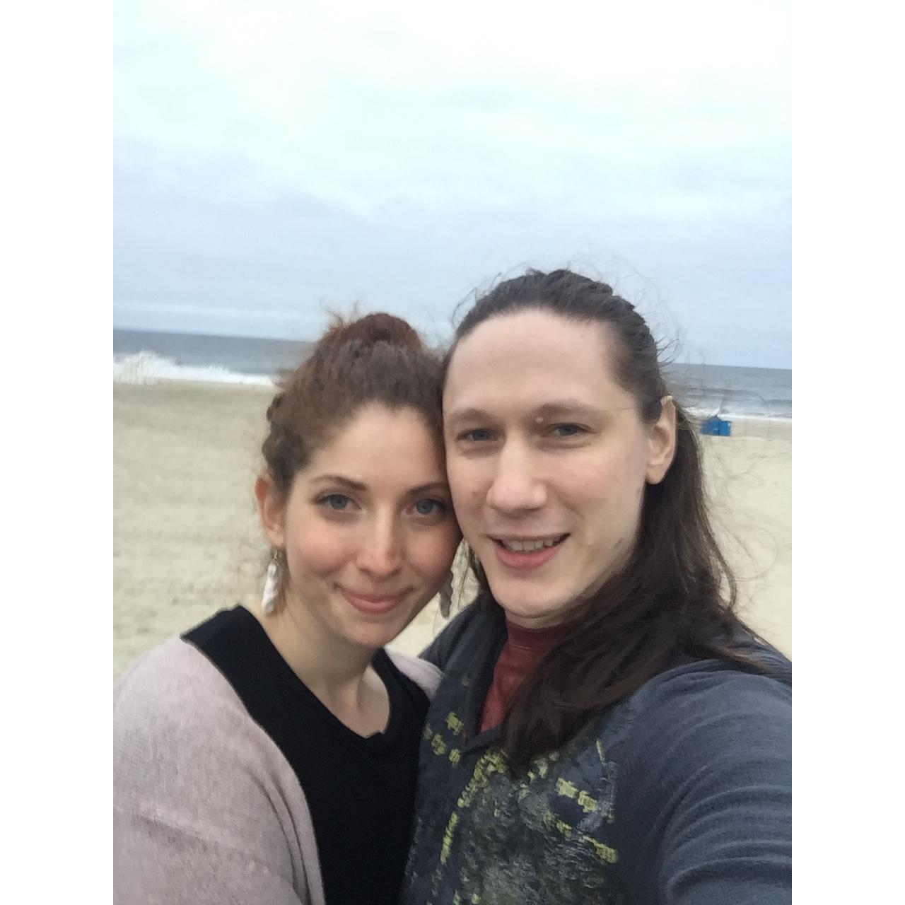 First anniversary at the beach