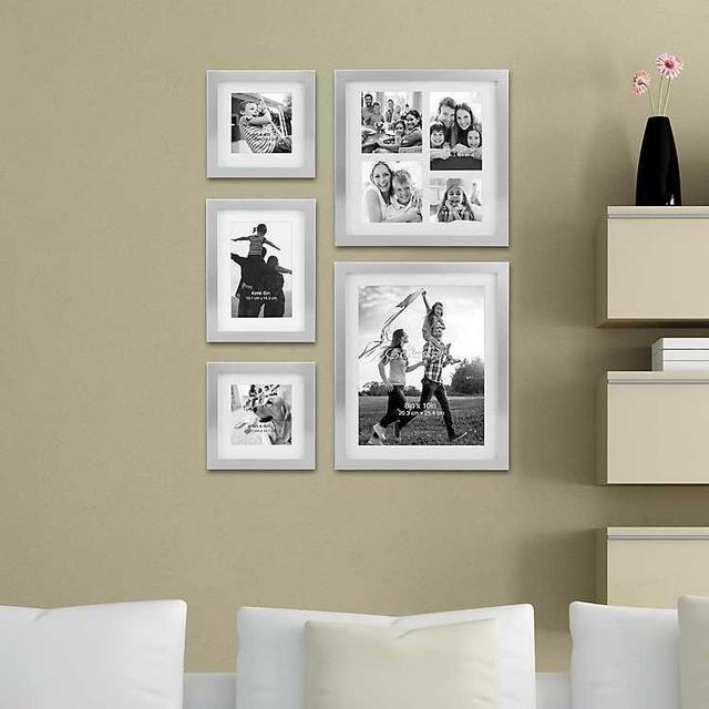Shiny Silver 5-pc. Gallery Collage Frame Set