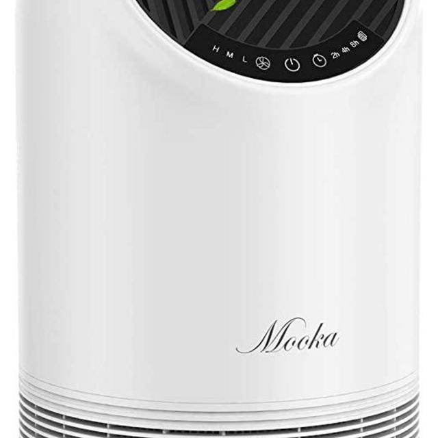 Mooka True HEPA Air Purifier for Large Room Up to 323ft², Ozone Free Air Cleaner for Allergies, Pets, Smokers, Mold, Odor Eliminator for Bedroom Office, Filter Reminder & Timer