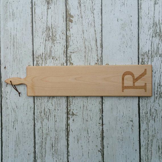 26 inch- Walnut Personalized French Bread Board
