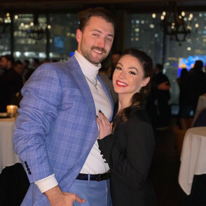 Zack's company party in the moustache era.