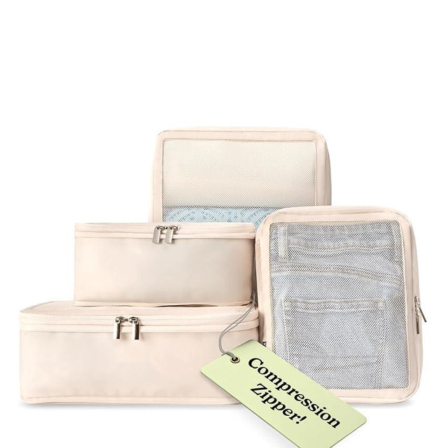 Vandel Space-Saving Compression Packing Cubes for Women, Men, Compressible Carry On Suit Case Organizer Luggage Packing Cubes for Travel Organizer Bags for Luggage and Backpacks, Suitcase Cube