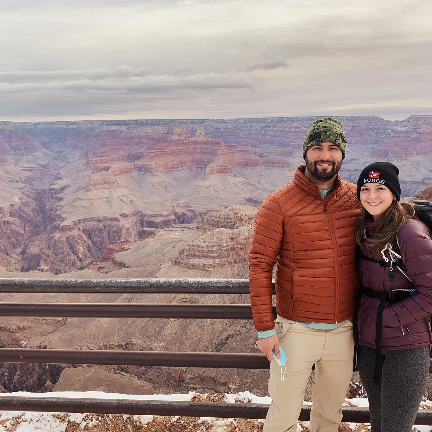 Decided we would wake up at 3 am to go watch the sunrise over the Grand Canyon- thanks for putting up with my crazy suggestions- it was well worth it!!