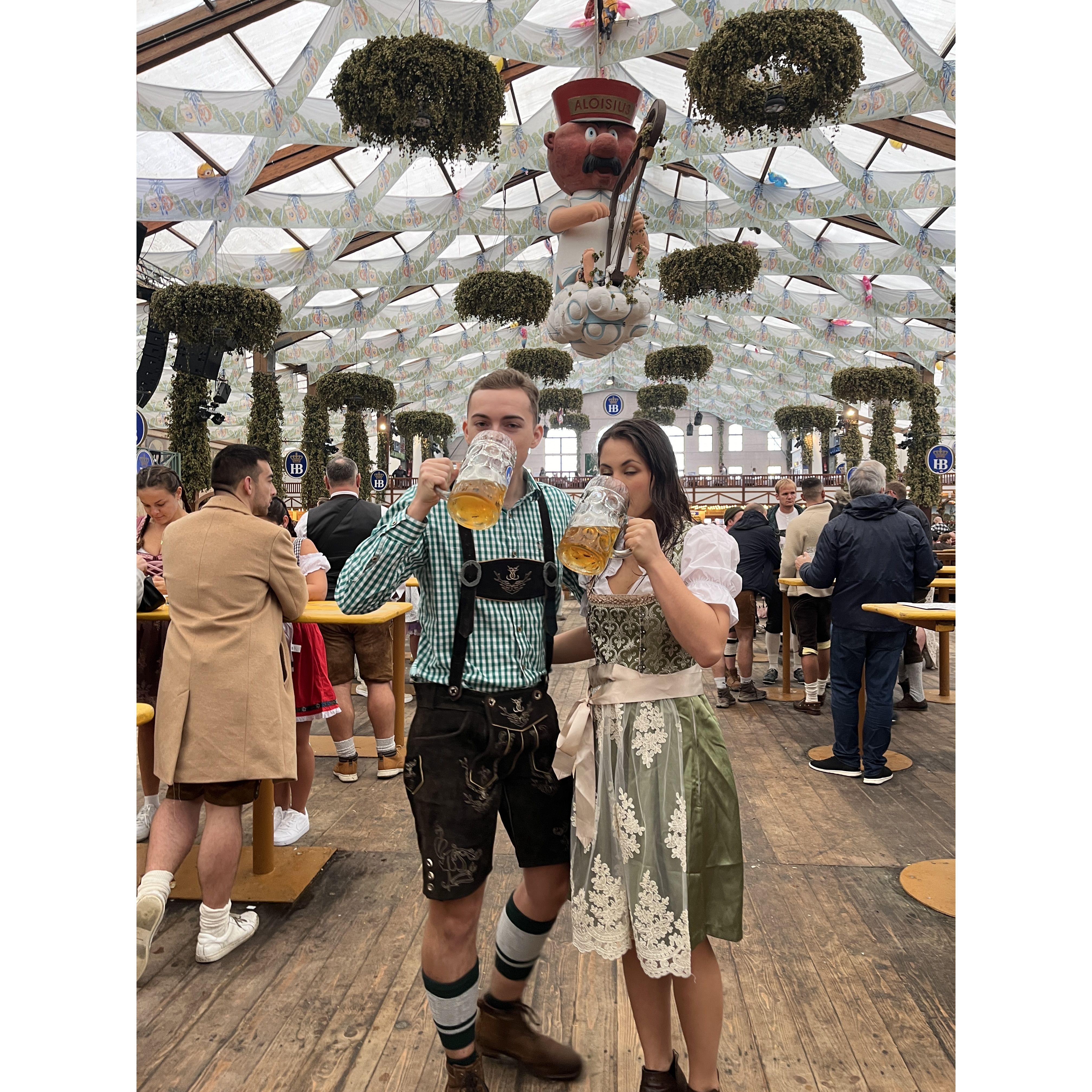 You can't visit Germany without doing Oktoberfest!