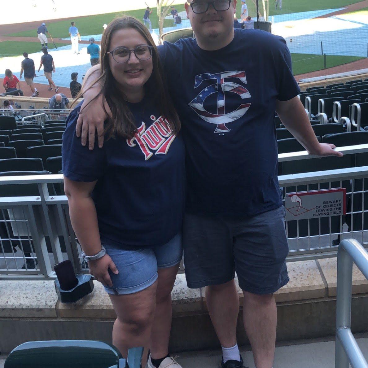 our first baseball game together 