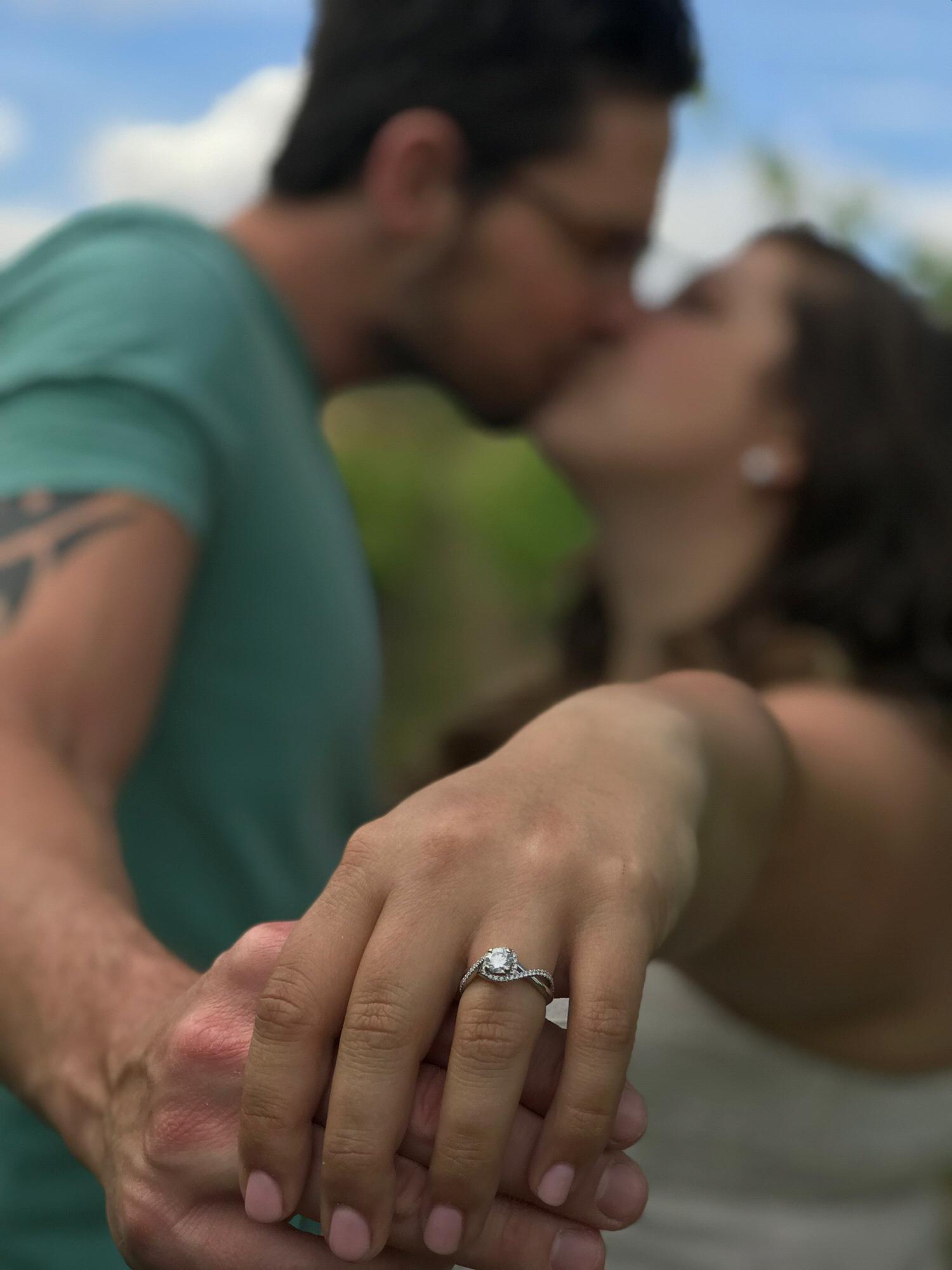 When we first got engaged!