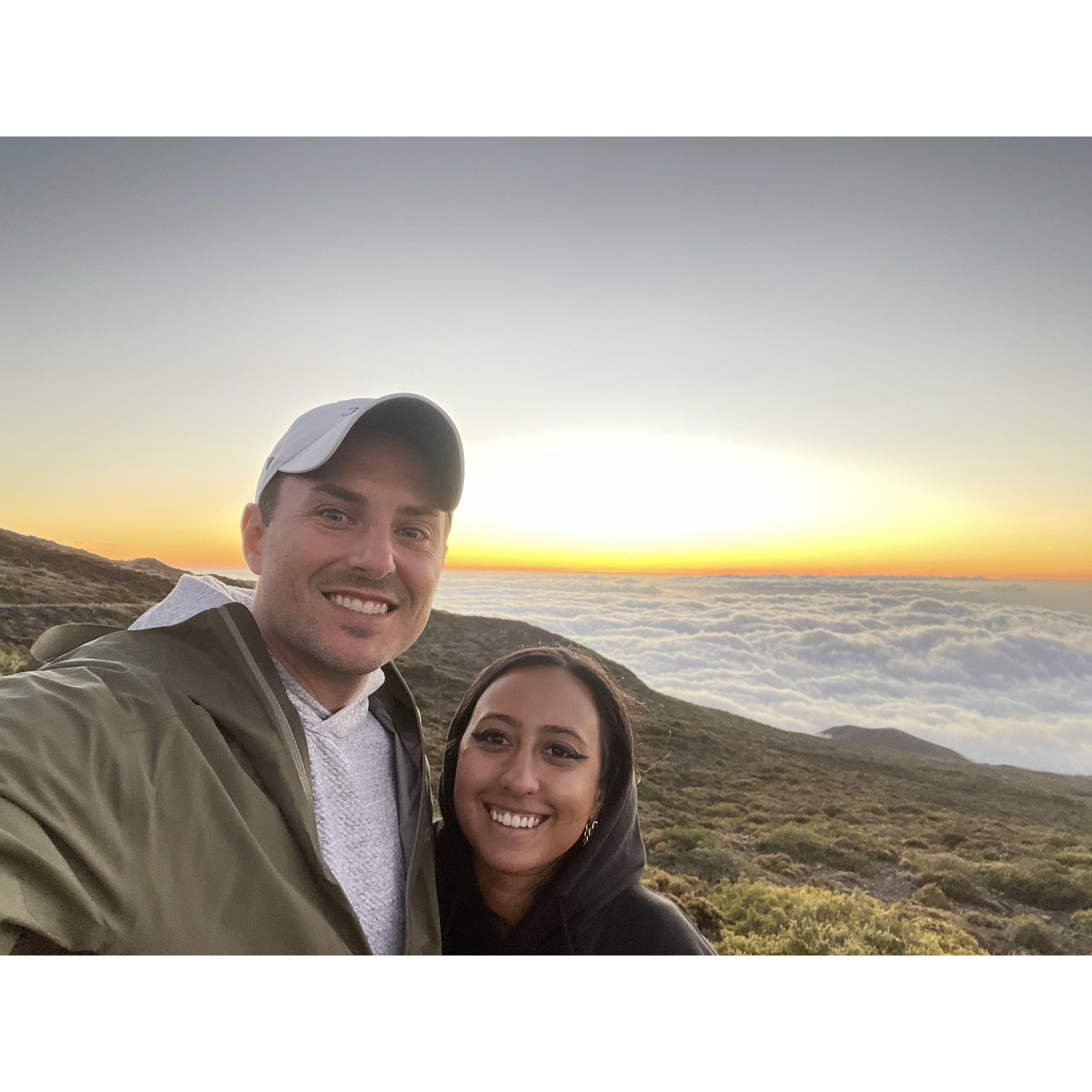 Sunset at Haleakala National Park, April 2022