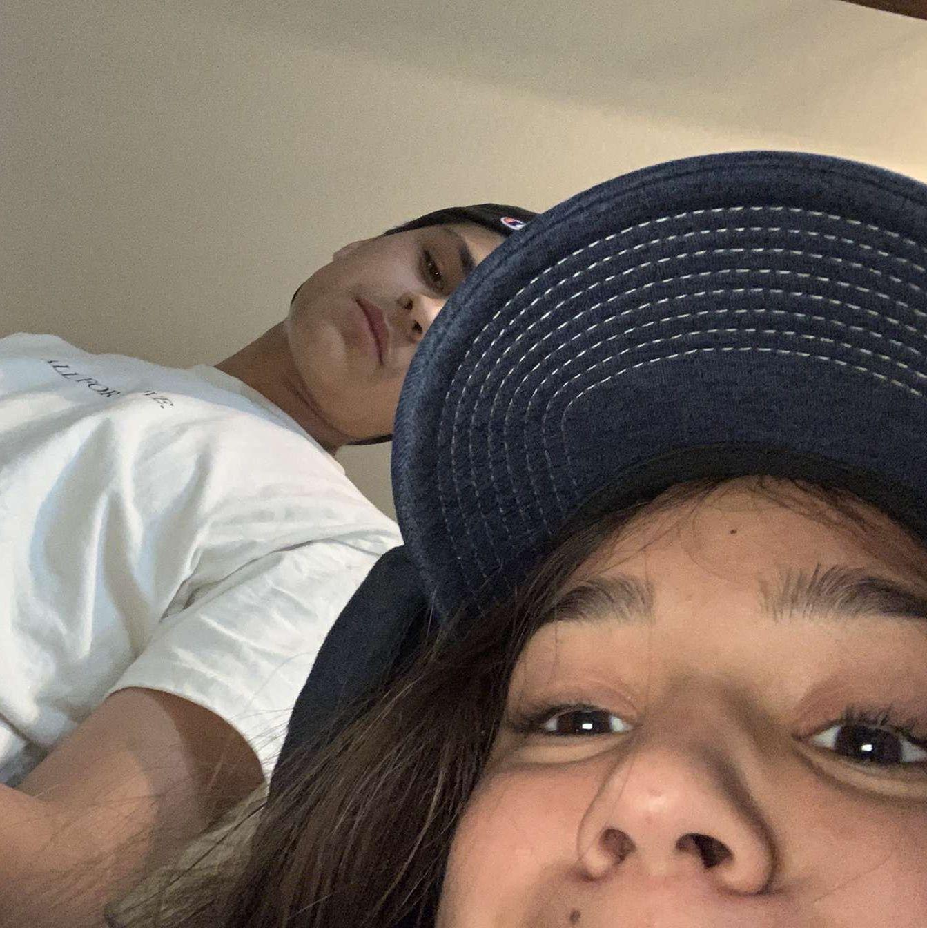 One of the many times Mikie was over at Ava's house