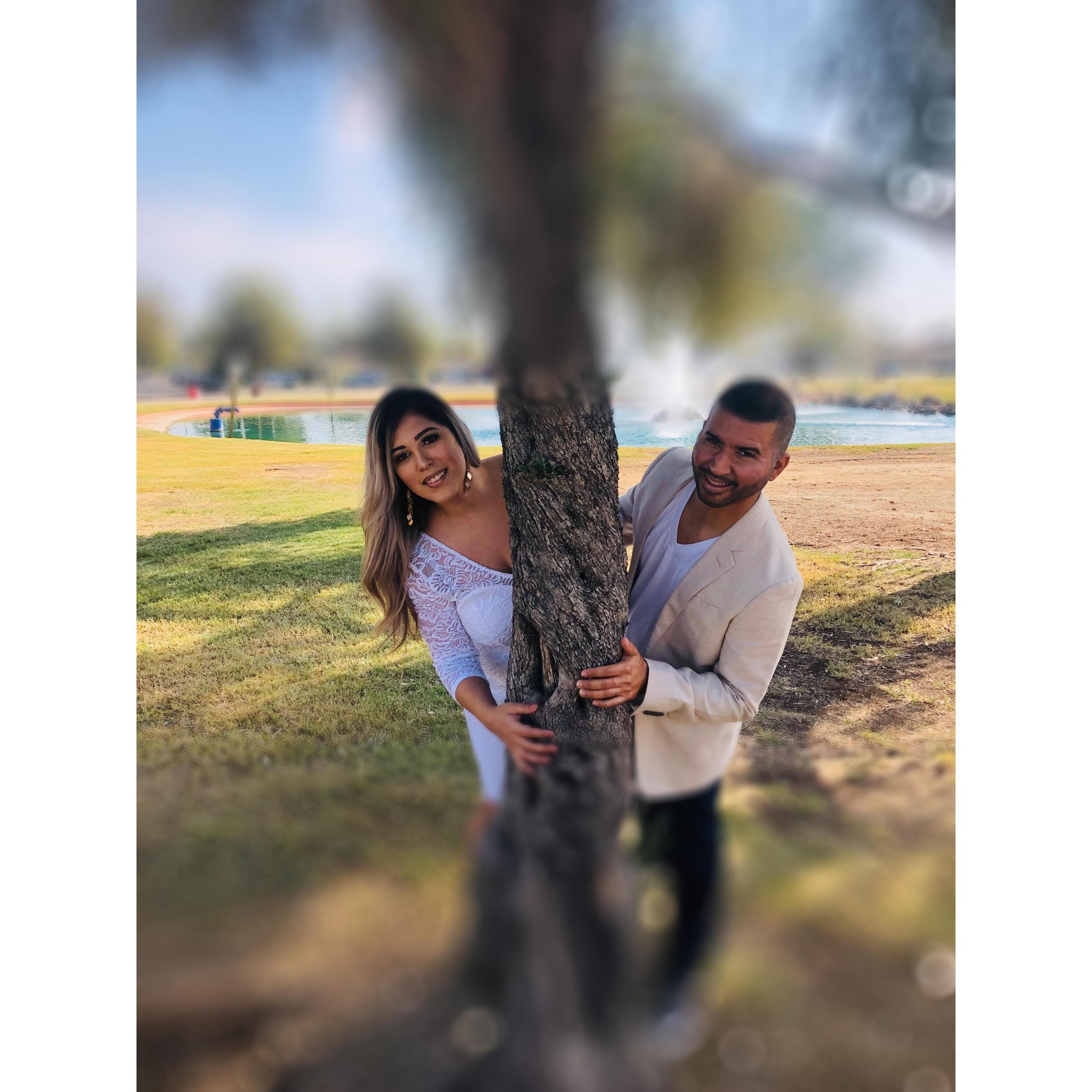This is finally us now inviting you to learn our story and join us in a God centered happy ending! Wish us luck and years of happiness together!
