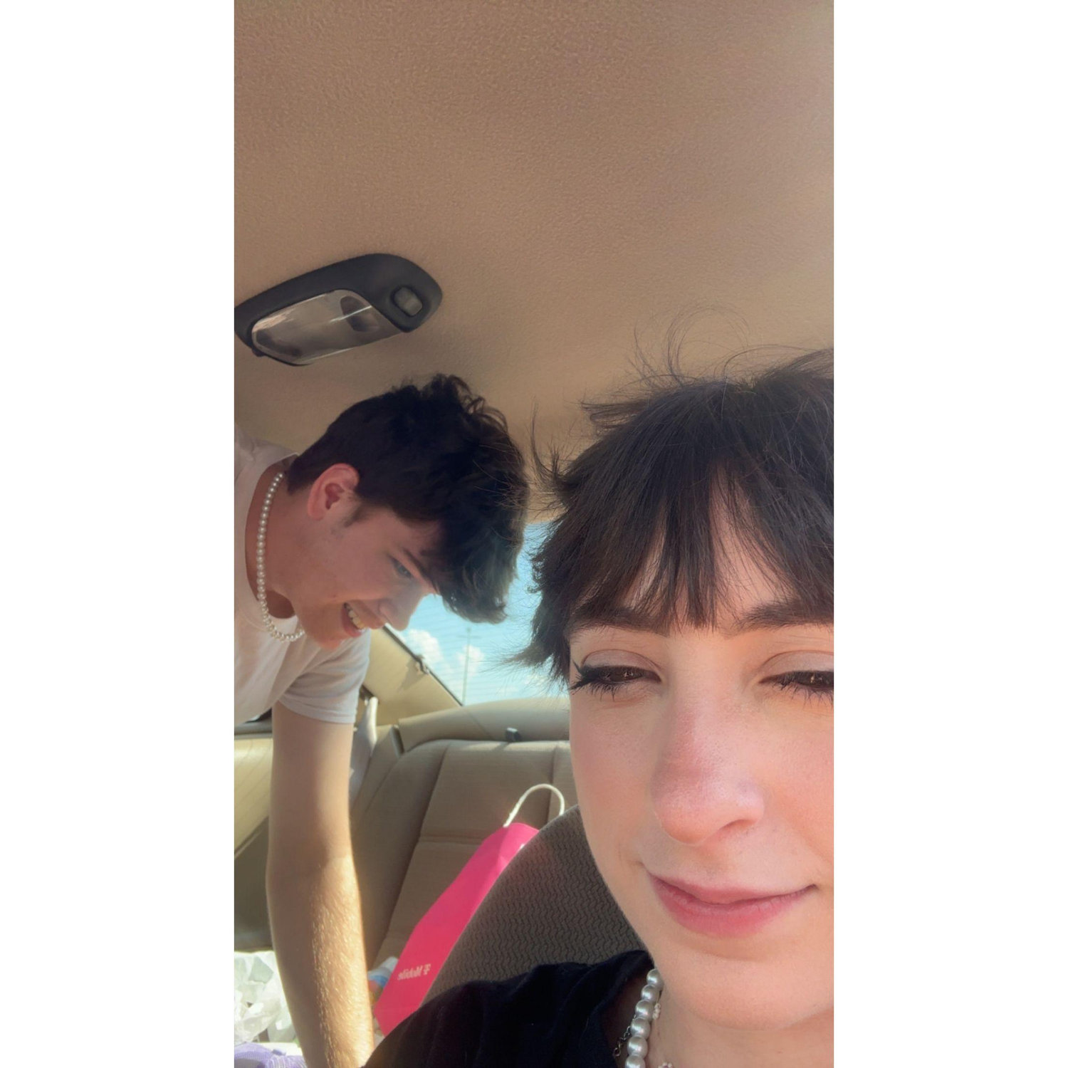When we went to get our haircuts together.